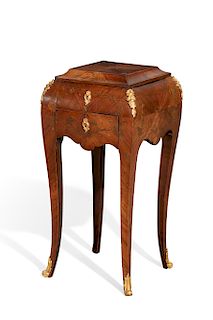 A Louis XV style walnut dressing table