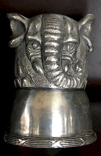 Silver Elephant Shot Glass