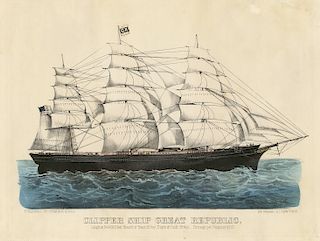 Clipper Ship Great Republic - Small Folio Currier & Ives