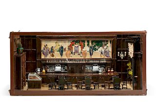 Shadow box diorama of the St. Regis King Cole Bar