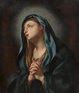 Continental School, oil, Portrait of the Madonna