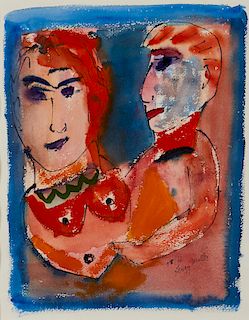 Henry Miller,Untitled (The couple), 1966
