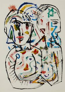 Henry Miller,Untitled (Figures), 1968