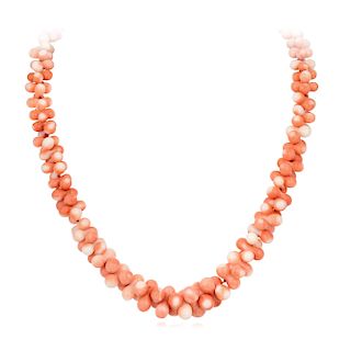 A Coral Bead Necklace