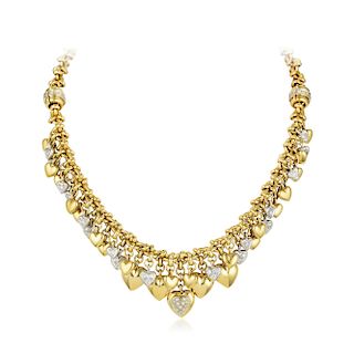 Gemma Gioielli Diamond Heart Charm Necklace/Bracelets