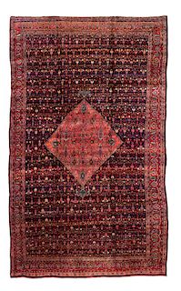 A large Bidjar carpet, 25ft 2in x 15ft 5in