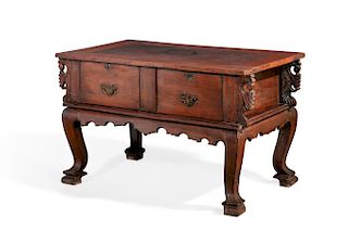 A Portuguese Colonial exotic hardwood desk 