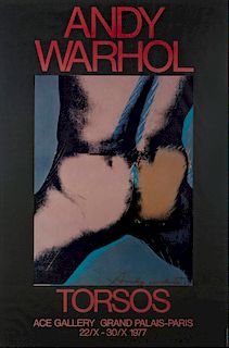 Andy Warhol, offset litho, Torsos, 1977