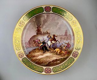 Large Royal Vienna Charger, 19thc.