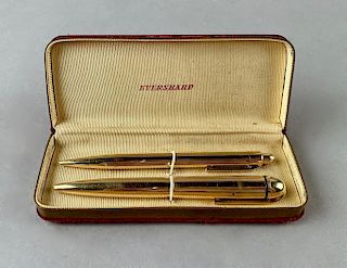 Eversharp 14K Yellow Gold Pen and Pencil Set