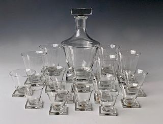 Moser Crystal Service -Decanter, Water, and Wines