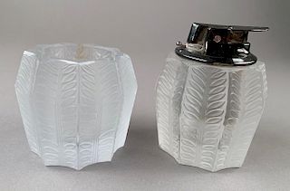 Lalique Cristal Smoking Set