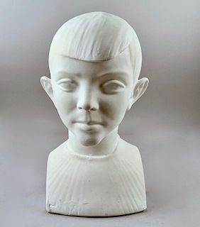 Waylande Gregory Glaze Plaster Head of a Boy