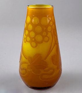 Silesia Cameo Glass Vase