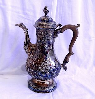 Antique 1775 English London Sterling Tea Pot 