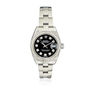 Rolex Datejust Ref. 79160 with Diamond Dial and Bezel in Steel