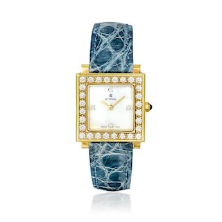 Cyma Ladies Watch in 18K Gold and Diamonds