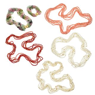 A Group of Bead Necklaces
