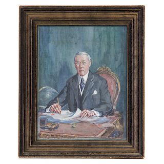 Robert McGill Mackall. Portrait of Woodrow Wilson