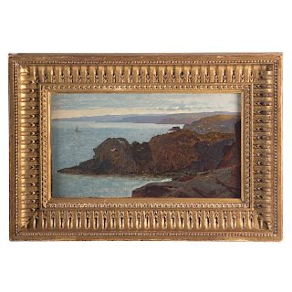 Artist Unknown, 19th c. Study of a N.E. Coastline
