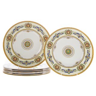 Eight Royal Worcester Empire China Plates