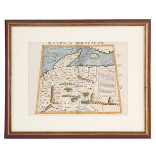 Map: Ruscelli Girolamo. Tabula Europae IIII