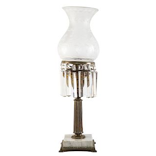 American Classical Brass/Marble Sinumbra Lamp