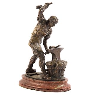 Ruffino Besserdich. Blacksmith, Bronze