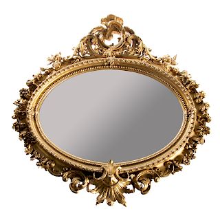 American Rococo Revival Gilt Mirror