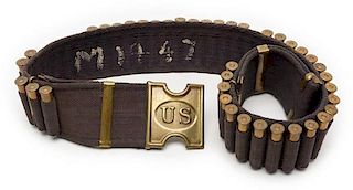 Contract Woven Cartridge Belt w/U.S. Buckle 