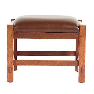 L & G Stickley Mission Style Foot Stool