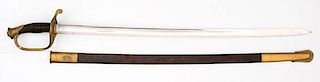 US Civil War Model 1850 Foot Officer's Sword 