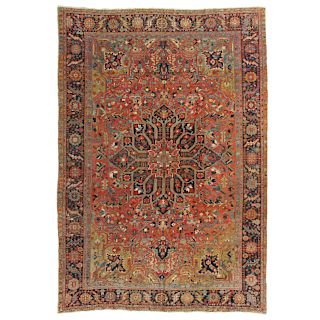 Antique Herez Carpet, 8.11 x 12.3
