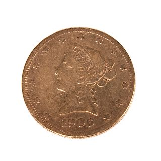 1906-S $10 Coronet Gold Eagle VG