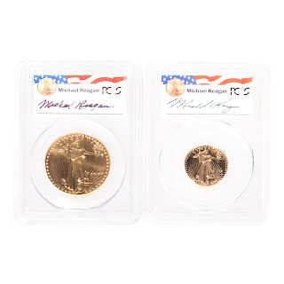1986 1 Ounce and 1999-W 1/4 Oz American Gold Eagle