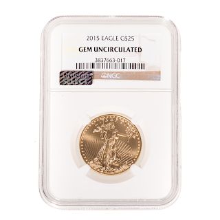 2015 1/2 Ounce Gold American Eagle NGC Gem Unc