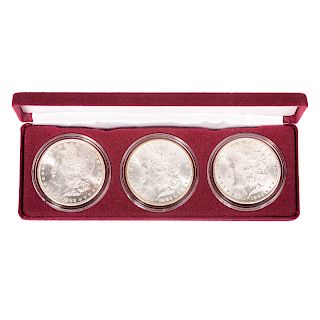 3 Coin CC Morgan Dollar Set, 1882-1884