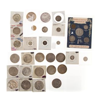 1812 French gold and American silver coins