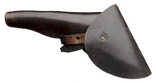 Large Leather Flap Holster for a Colt Dragoon Percussion Revolver 