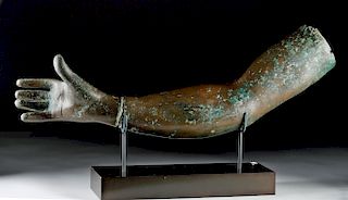 Published Roman Bronze Right Arm & Hand - Ex Christie's