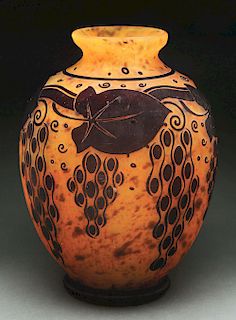 Daum Art Deco Vase.