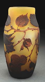 Arsall Cameo Glass Vase. 