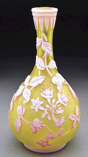 Three-Color English Cameo Vase.