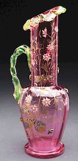 Moser Decorated Pitcher.