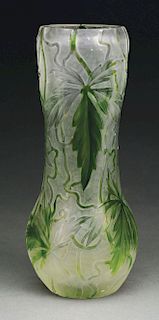 Tiffany Favrile Cameo Vase. 