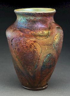Tiffany Cypriote Lava Vase.