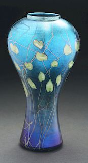 Tiffany Favrile Leaf and Vine Vase.