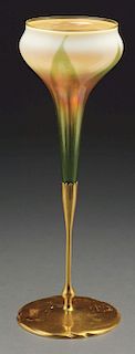 Tiffany Favrile Flower Form Vase.