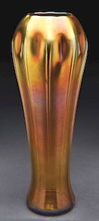 Tiffany Gold Favrile Vase.