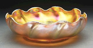 Tiffany Gold Favrile Bowl.